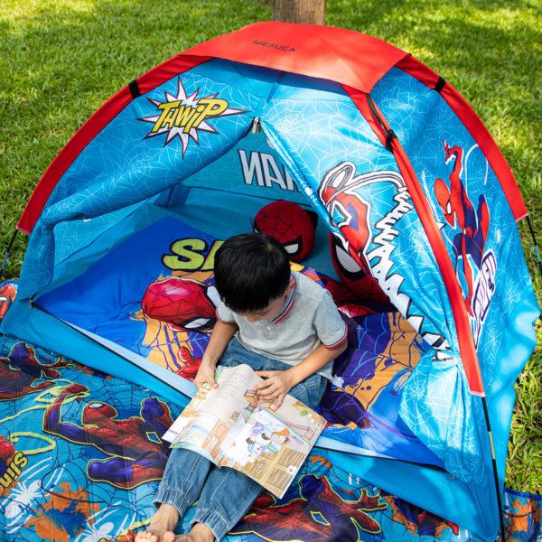 Spiderman tent scene image