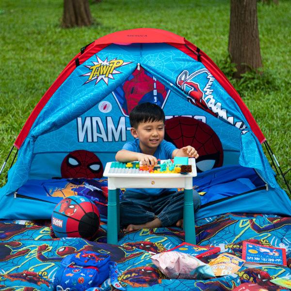 Spiderman tent scene image