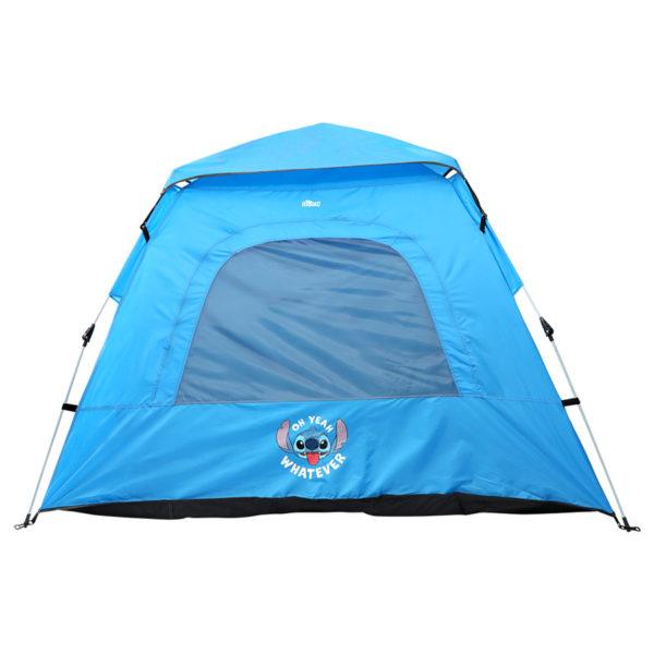 Stitch outdoor camping tent-background