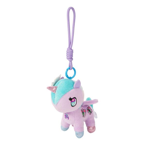 Purple - themed Tokidoki plush key chain featuring butterfly designs, available for wholesale with IP authorization