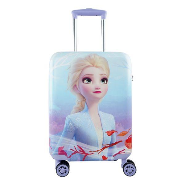 Full front of Disney Frozen suitcase with Elsa art, ideal for IP-licensed product lines