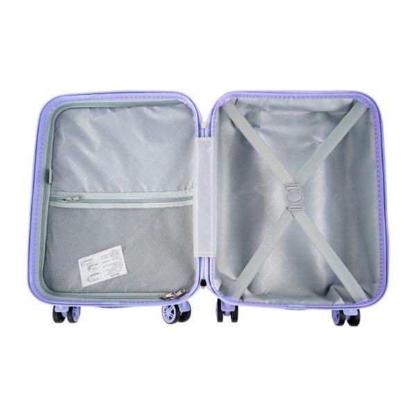 Spacious interior of Disney Frozen suitcase, highlighting functionality for wholesale buyers