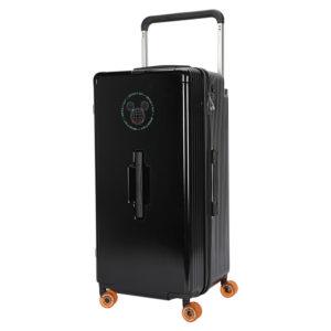 Black 33 - inch MICKEY suitcase with retro - futuristic graphic, ideal for wholesale & Disney IP - licensed business
