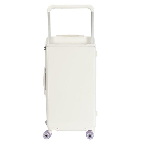 Back view of white MICKEY suitcase, showcasing clean design for IP - licensed wholesale