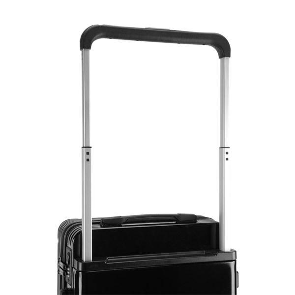 Close - up of MICKEY suitcase telescopic handle, showcasing durability for wholesale