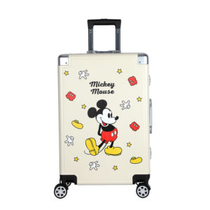 24 - inch creamy Mickey suitcase with Disney Mickey Mouse graphic and playful accents, perfect for wholesale & Disney IP - licensed business
