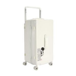 White 28 - inch MICKEY suitcase with Mickey graphic, ideal for wholesale & Disney IP - licensed business