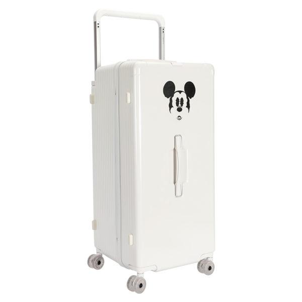 White 33 - inch MICKEY suitcase with Mickey graphic, perfect for wholesale & Disney IP - licensed business