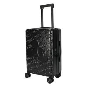 Black 20 - inch MICKEY suitcase with embossed Mickey graphics, perfect for wholesale & Disney IP - licensed business