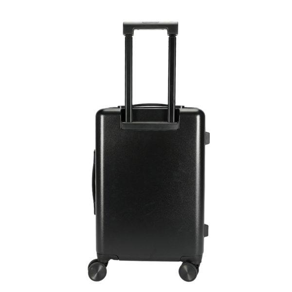 Back view of black MICKEY suitcase, showcasing sleek design for IP - licensed wholesale